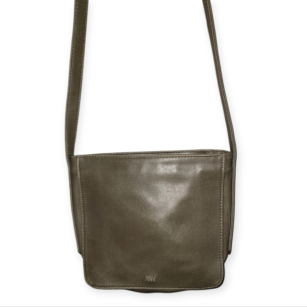 Matt & Nat Grey Vegan Crossbody With Adjustable Shoulder Strap Purse - Picture 5 of 9